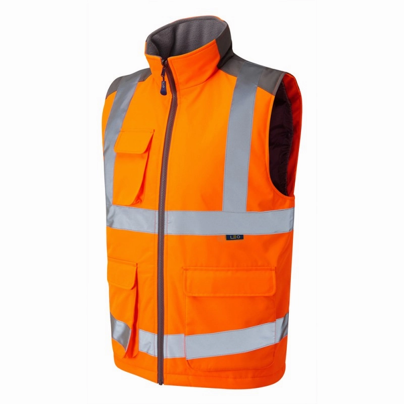 Torrington ISO 20471 Class 2 Bodywarmer Orange | ORANGE Opaque Core Parisian Chic