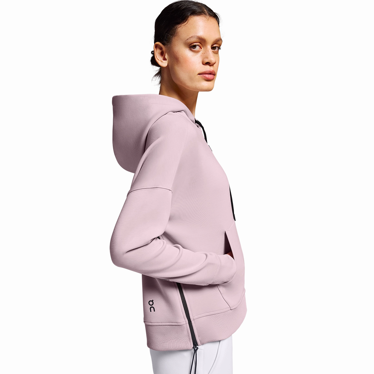On Hoodie Sporty Fit Fleece Inside