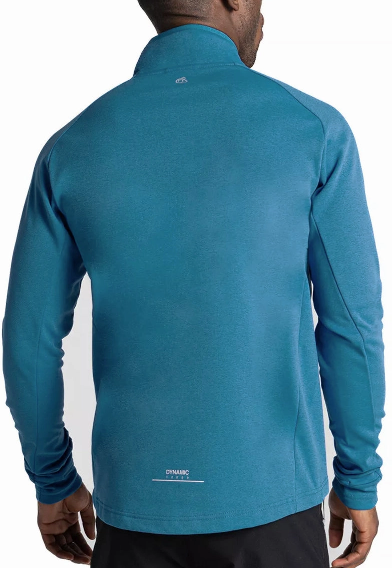 Flexible Fit Engineering ExpandableSideGussets Craghoppers Dynamic Pro Half Zip Mens Fleece Top - Blue