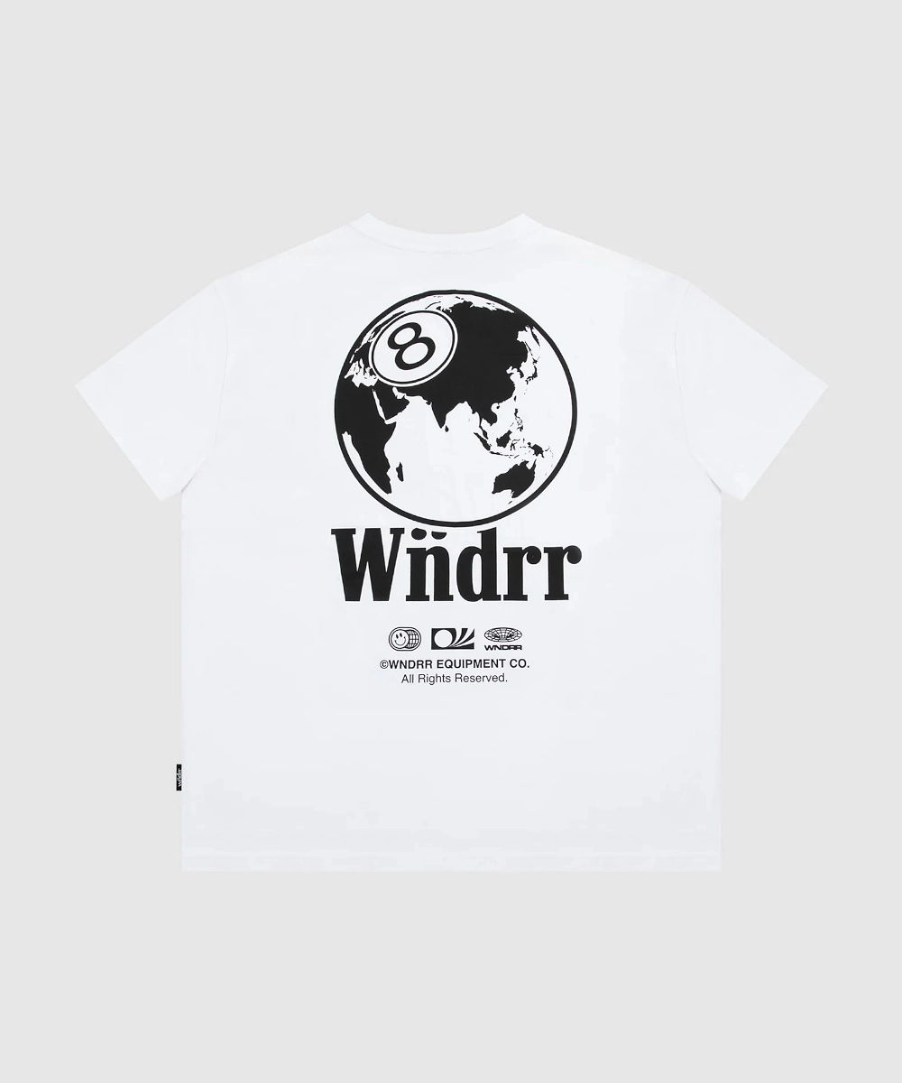 WNDRR 8 Ball Box Fit Tee (White) Digital Core