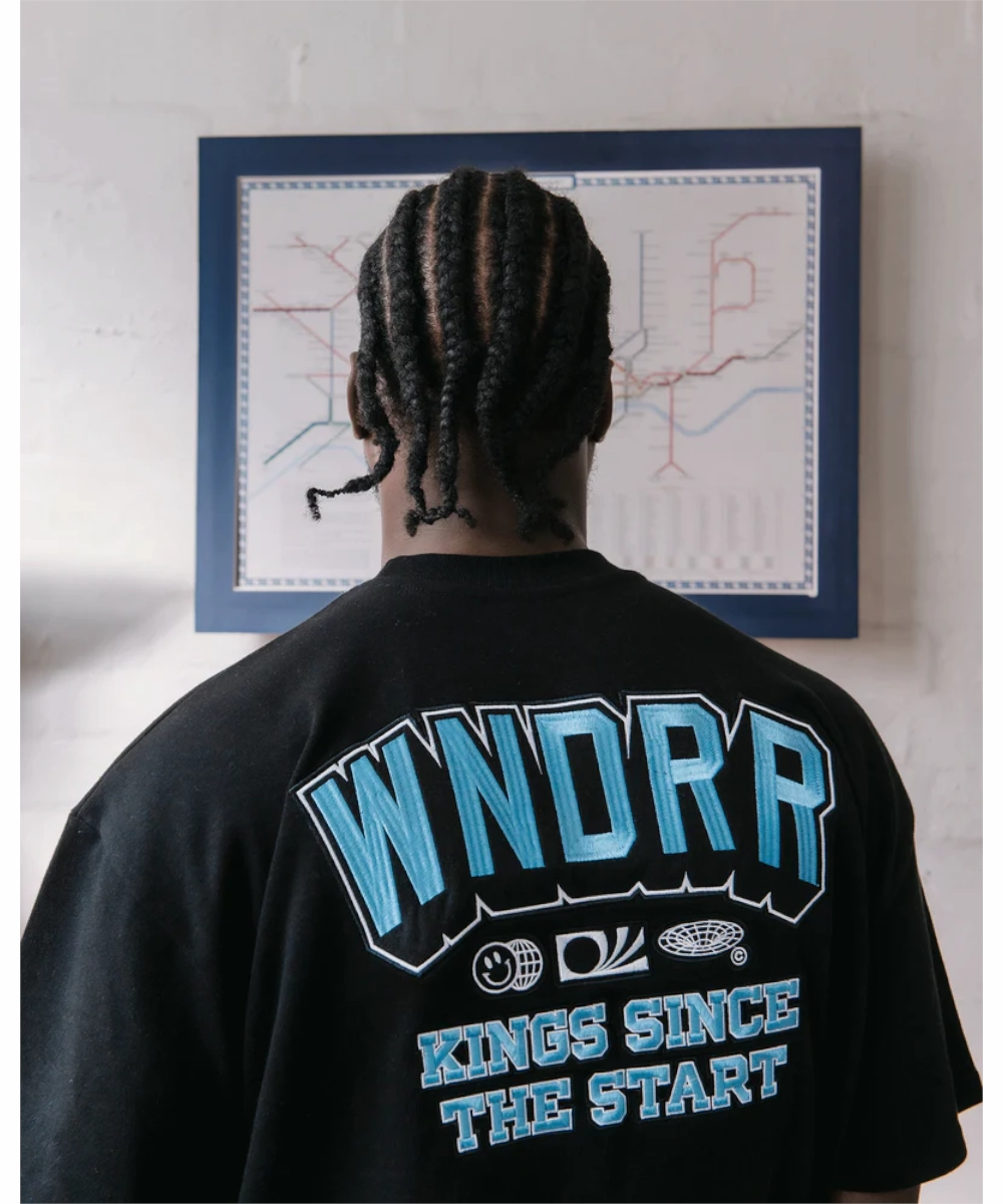 WNDRR All Rounder Heavy Weight Tee (Black) UVProtection Coating ReflectiveTrims