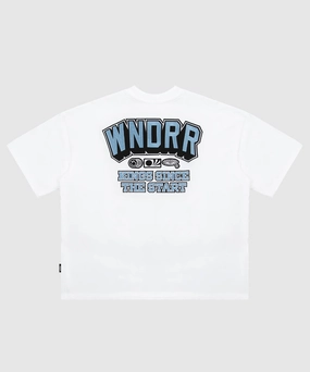 WNDRR All Rounder Heavy Weight Tee (White) Breathable Lining Train Ease