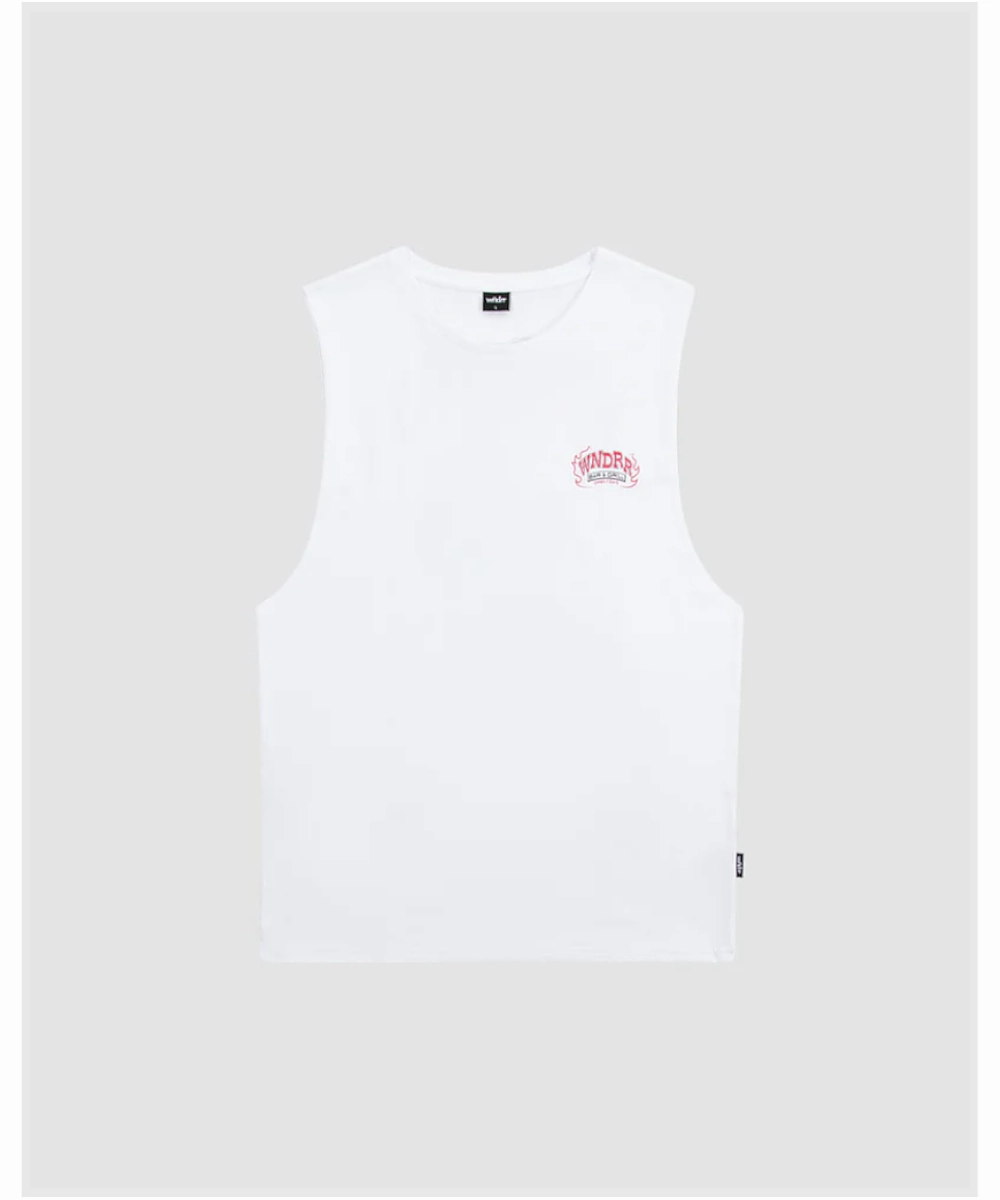 WNDRR Bar And Grill Muscle Top (White) Photo Fit