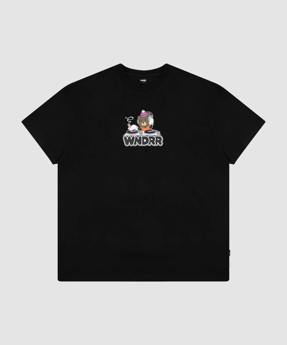 WNDRR Beats Box Tee (Black) NonIrritating Seams Epic Core