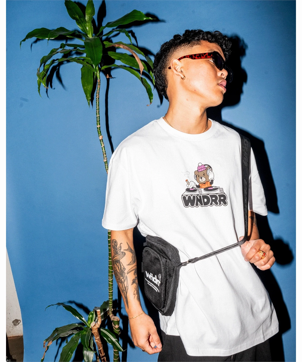 WNDRR Beats Box Tee (White) DoubleStitched