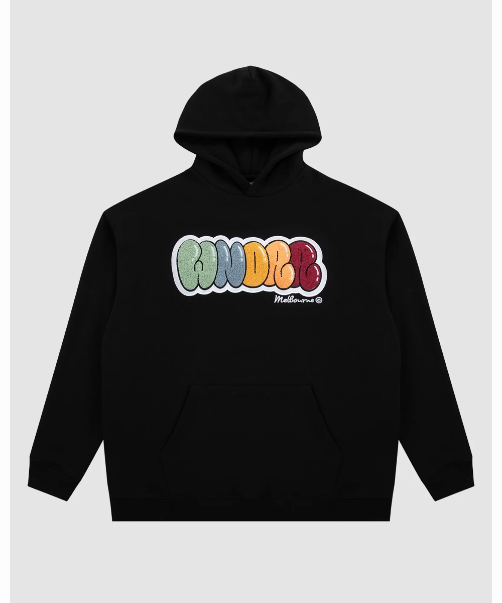 WNDRR Blissed Hood Sweat (Black) FadeResistant QuickDry Construction