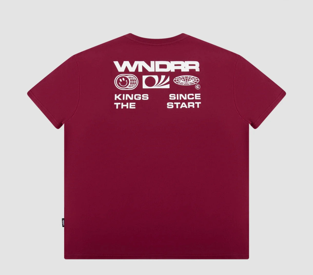 WNDRR Booster Box Fit Tee (Blood Red) Ocean Glow Weather Guard