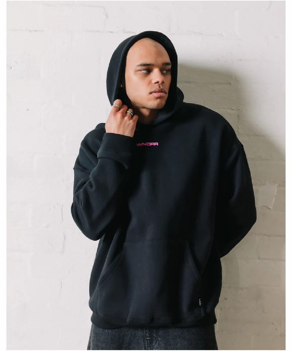 WNDRR Booster SMU Hood Sweat (Black) Luxury Mood StaticResistantLining