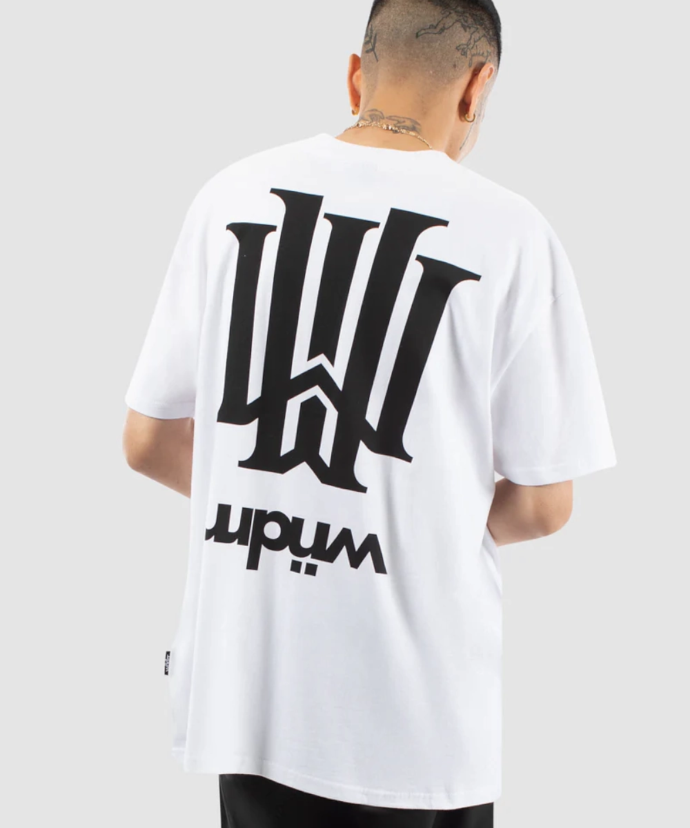 WNDRR Cartello Box Fit Tee (White) LayeredPaneling