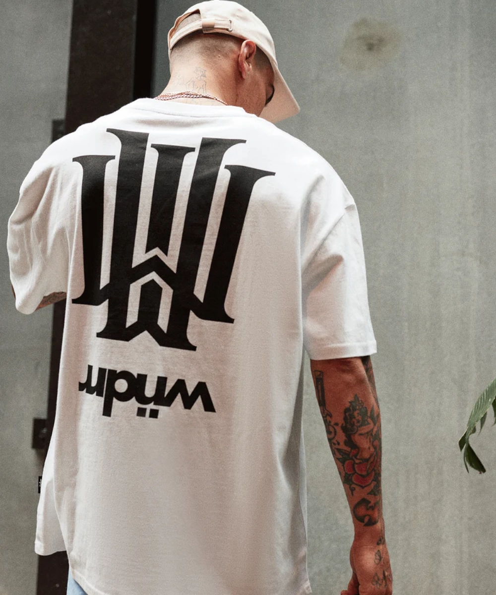 Joyful Mood WNDRR Cartello Box Fit Tee (White)