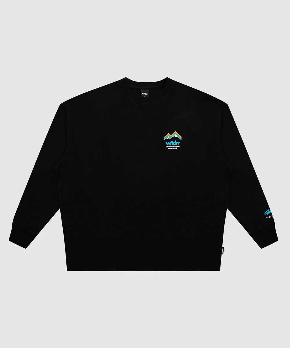 WNDRR Departure L/S Tee (Black) Royal Ease Global Glow