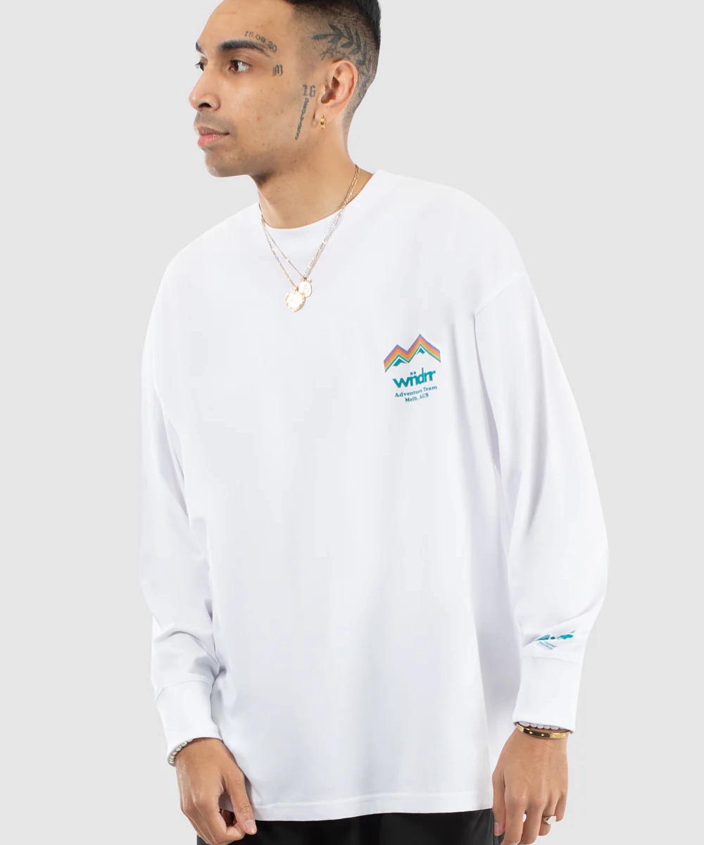 EasyAdjustment Clean Fit WNDRR Departure L/S Tee (White)
