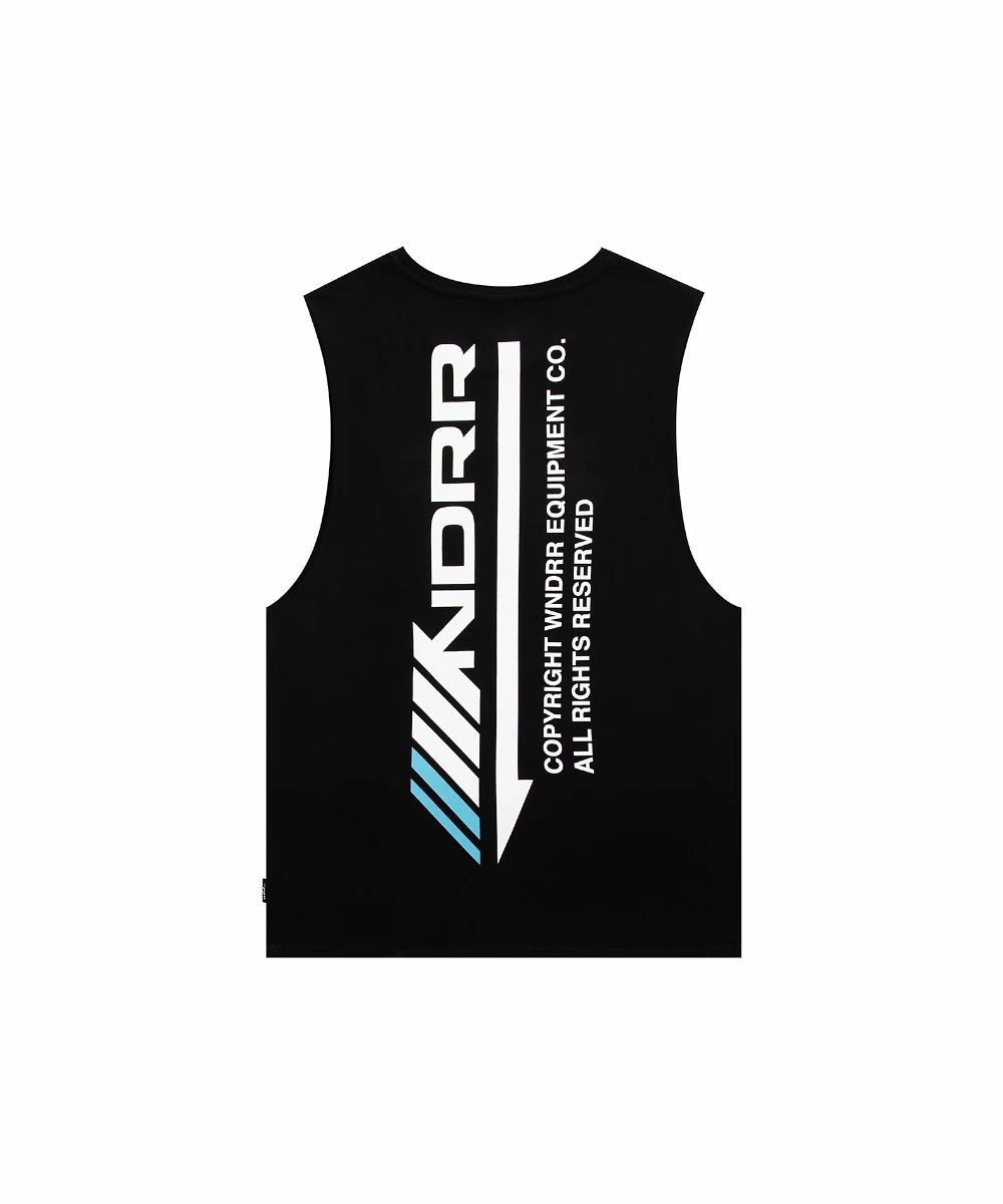 WNDRR Detach Muscle Top (Black) Opaque Core Organza Fit