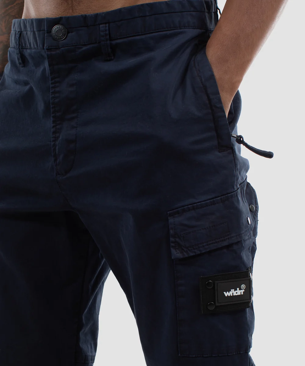 Classic Glow SkinFriendlyElastic WNDRR Fairfax Cargo Pant (Navy)