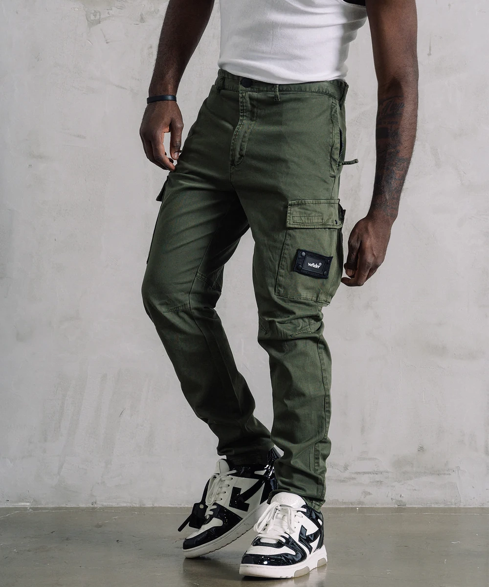 WNDRR Fairfax Cargo Pants (Slate) Body Free