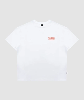 WNDRR Finest Slice Box Fit Tee (White) ZeroRestrictionMobility Run Core