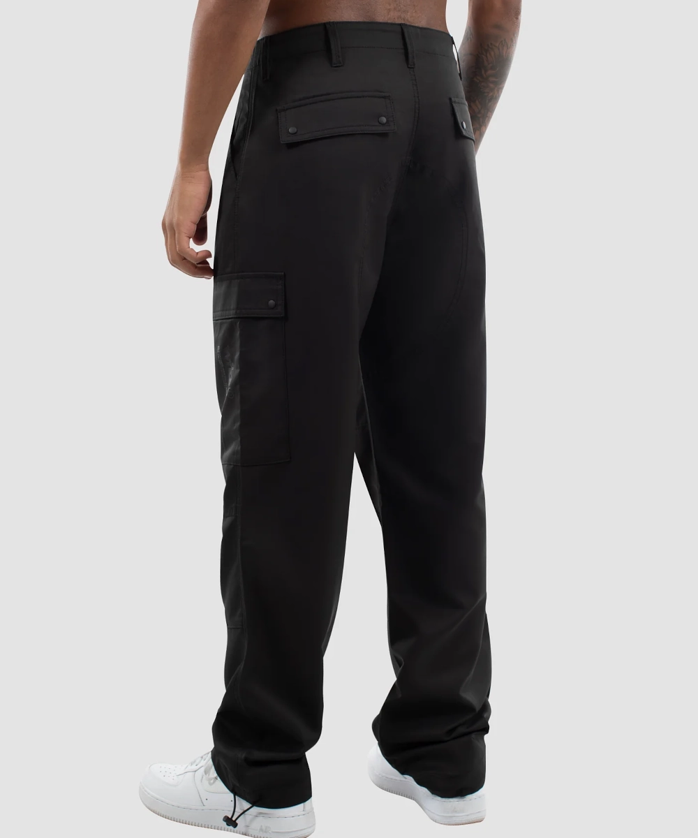 WNDRR Grove Cargo Pants (Black) ElasticFree Cuffs Clear Tone