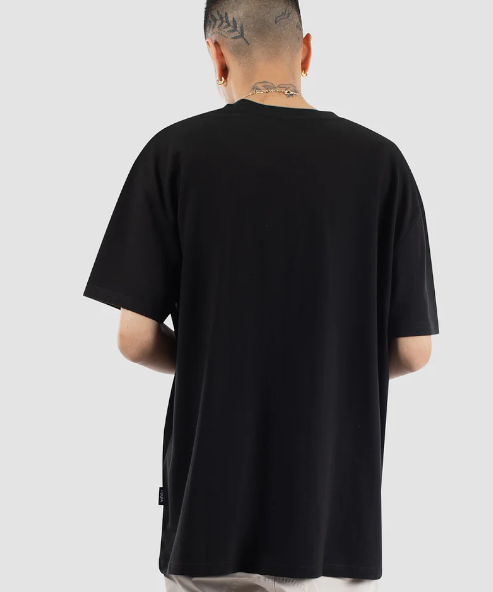 HighCollared Design WNDRR High Roll Box Fit Tee (Black)