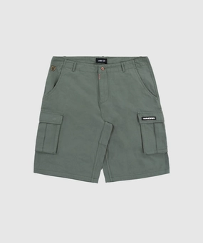 EcoConscious Production Weekend Look WNDRR Hijack Cargo Short (Dark Green)