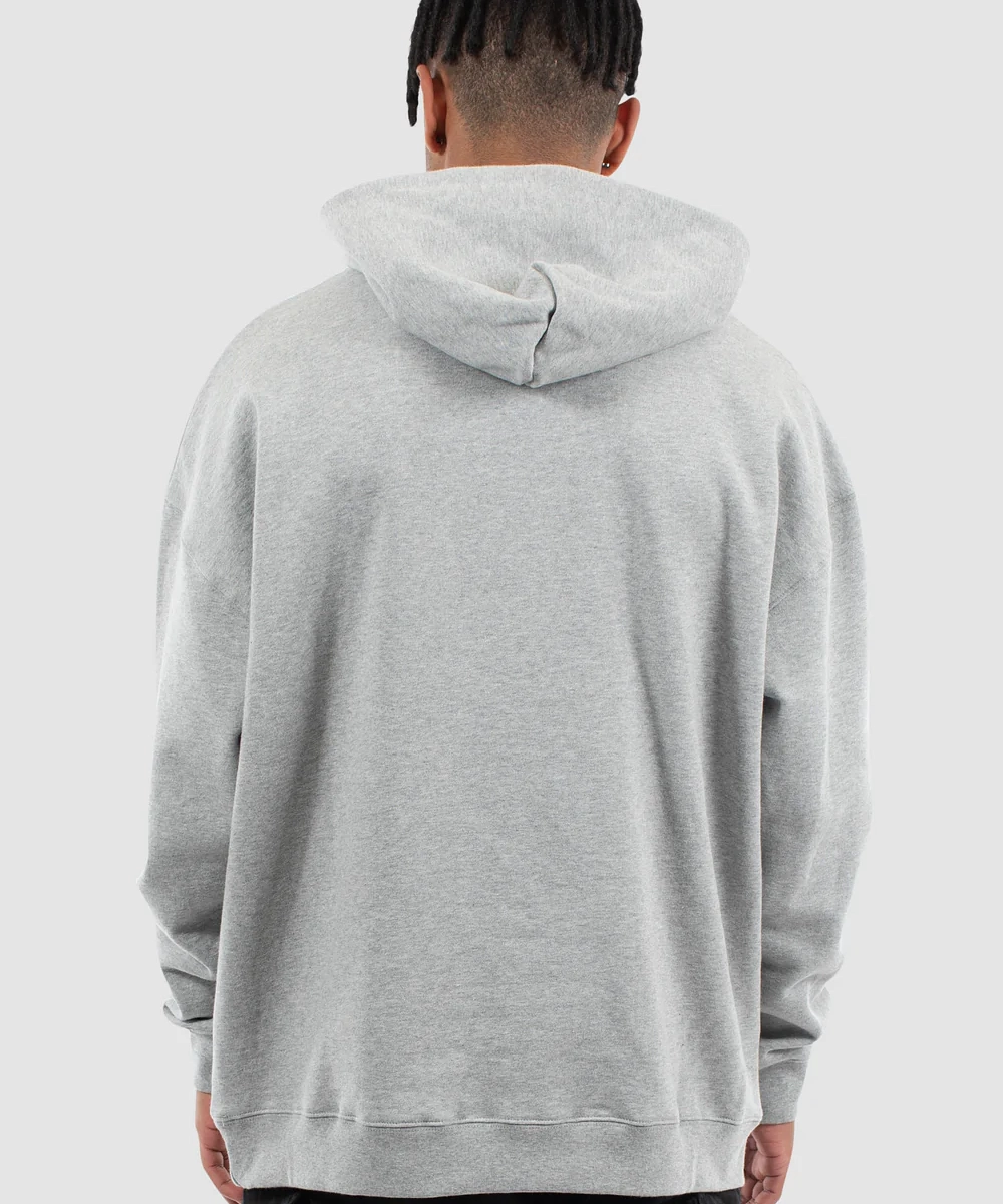 Flexible Material WNDRR Hoxton V2 Heavy Weight Hood Sweat (Grey Marle)