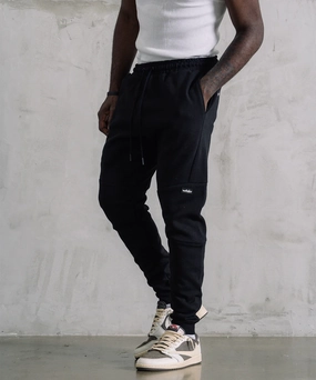 WNDRR Hoxton V2 Tech Trackpants (Black) LightweightDesign ReinforcedHem