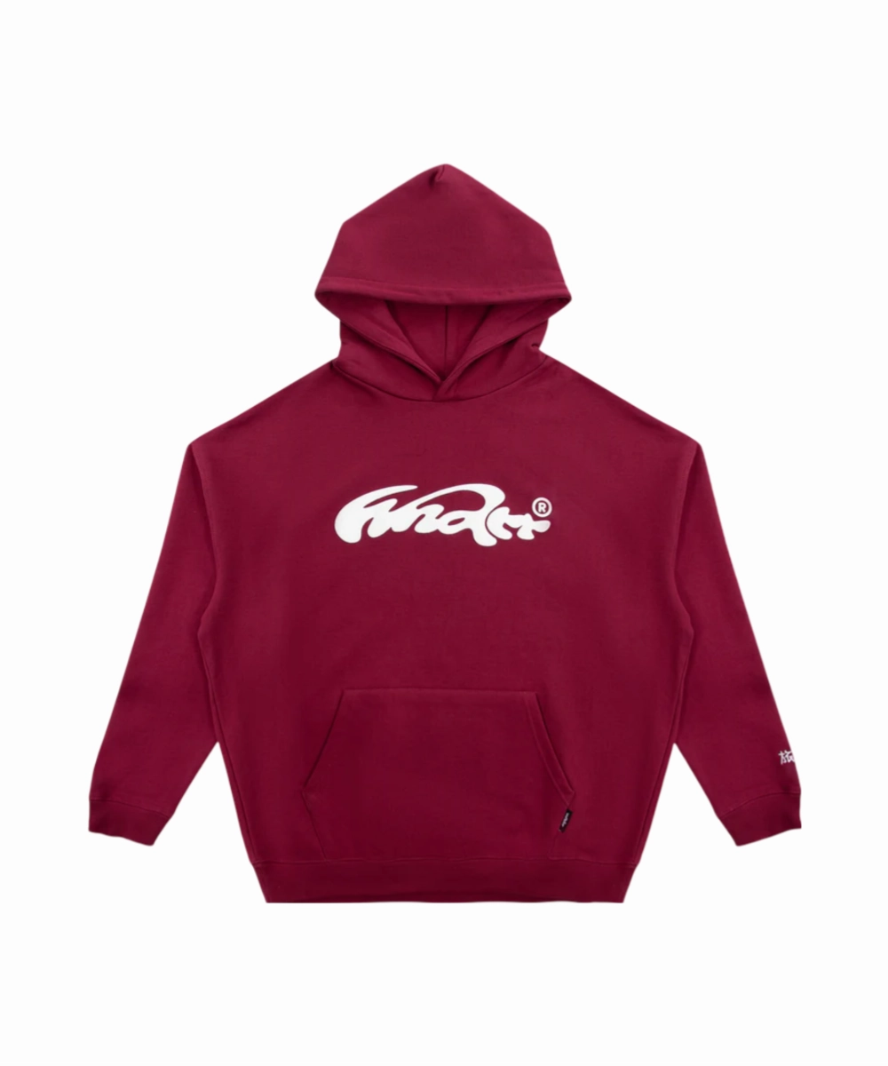WNDRR Influx Heavy Weight Hood Sweat (Blood Red) Virtual Mode