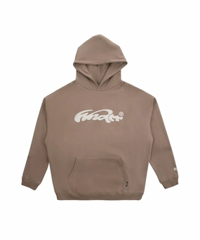 Push Edge Dream Base WNDRR Influx Heavy Weight Hood Sweat (Taupe)