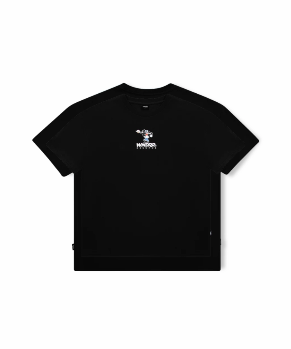 WNDRR Like That Box Fit Tee (Black) DoubleLayerReinforcement