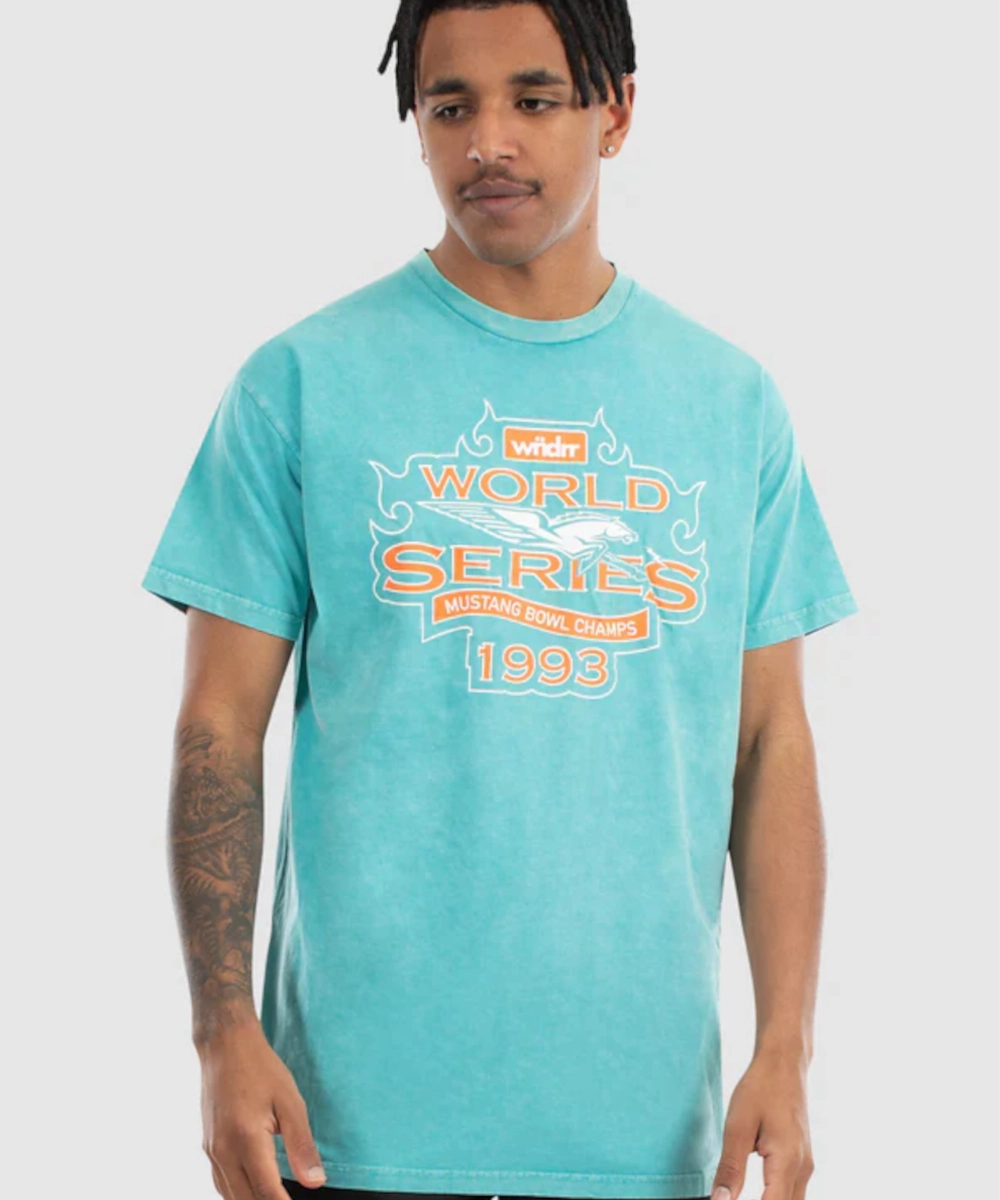 Brave Mode WNDRR Mustang Custom Fit Tee (Washed Teal)