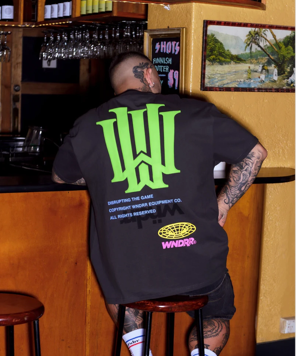 Free Fit WNDRR Obscure Box Fit Tee (Faded Black)