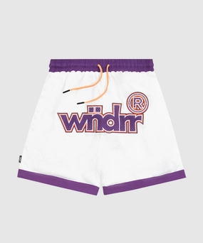 StretchComfort WNDRR Offcut Court Short (White Purple)
