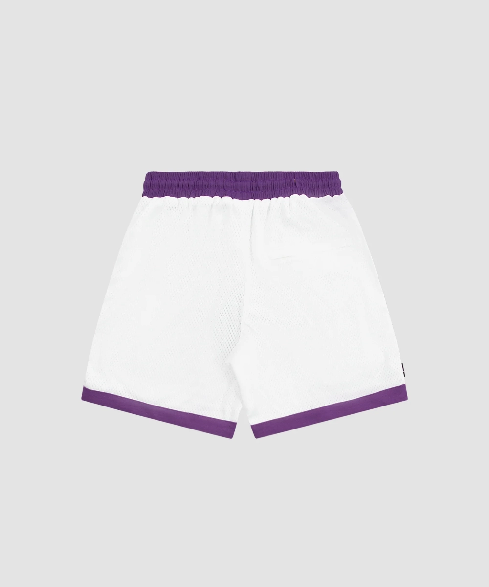 WNDRR Offcut Court Short (White Purple) DurableStitching PreShrunk Cotton