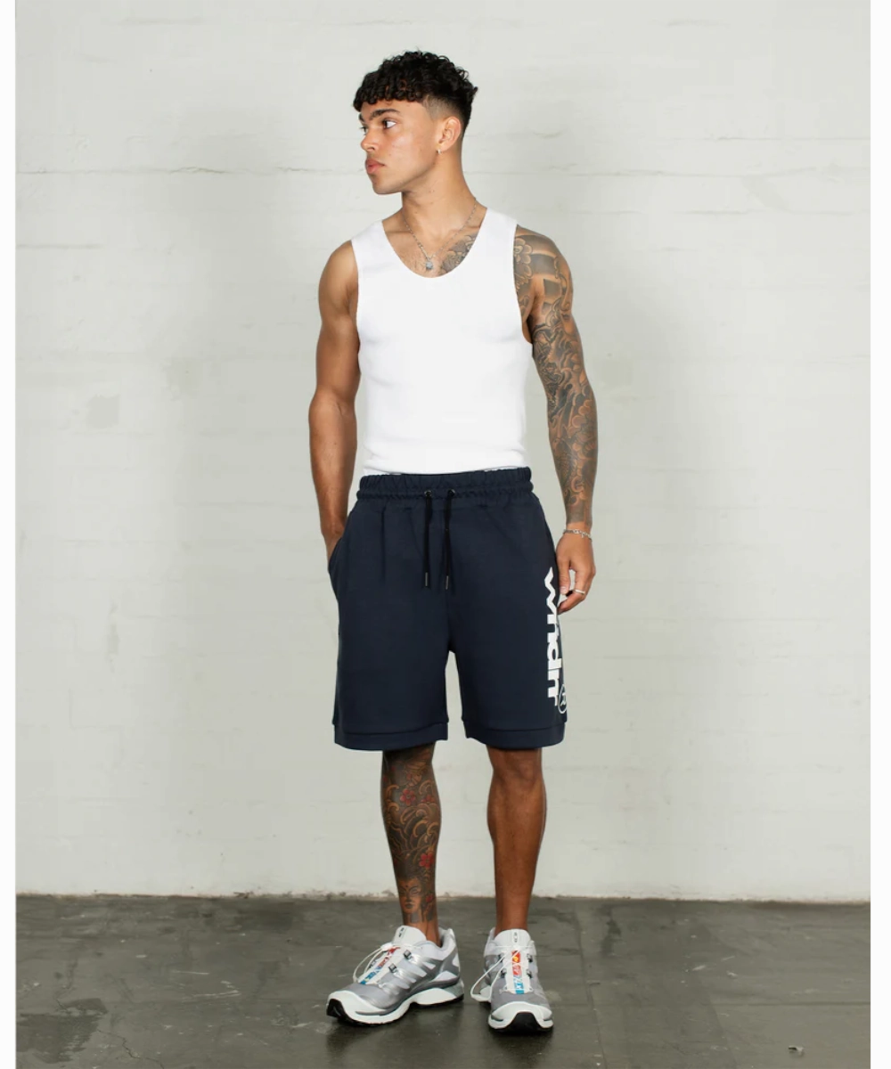 Thick Fiber WNDRR Offcut Tech Trackshort (Navy)