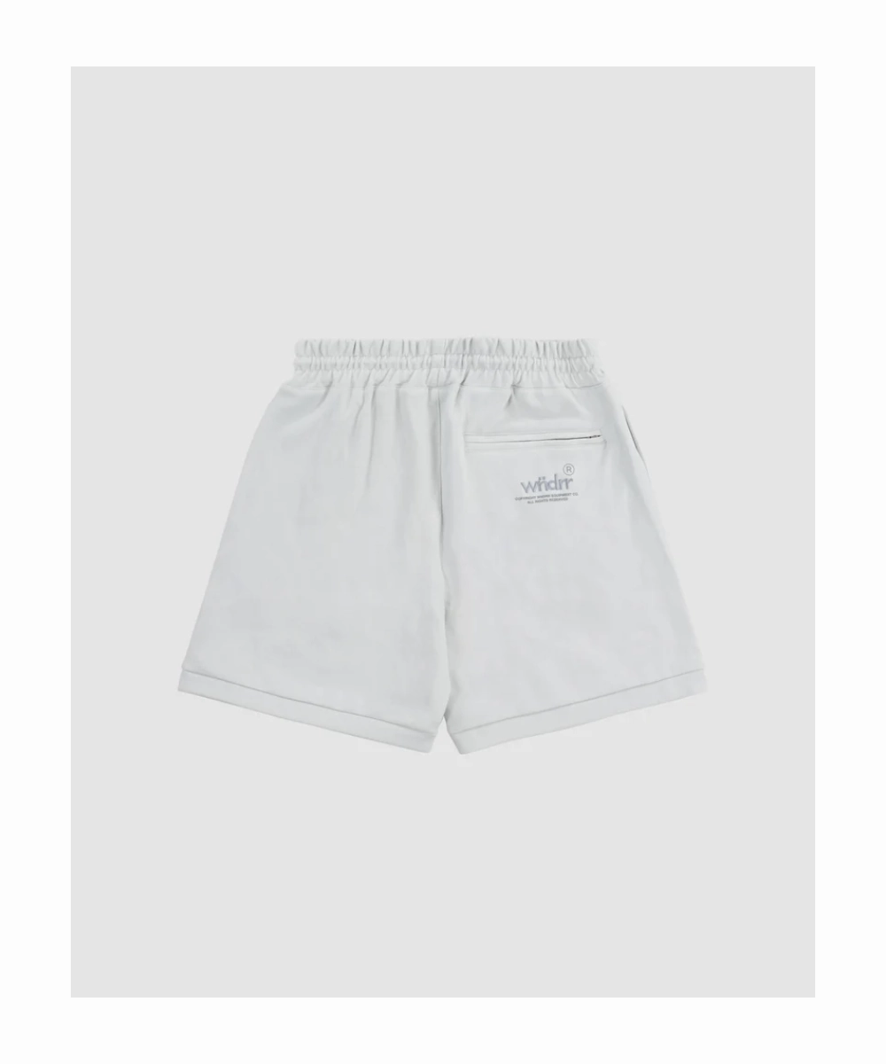 WNDRR Offcut Tech Trackshort (Oyster) Travel Core Red Flash