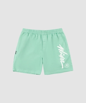 DoubleLayeredHem WNDRR Offend Beach Short (Mint)