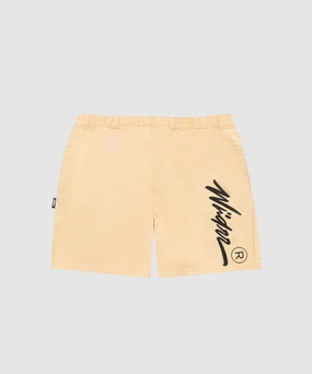 WNDRR Offend Beach Short (Tan) DoubleStitched LightweightKnit
