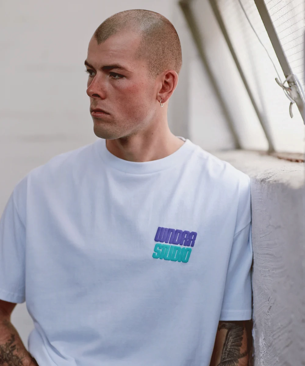 WNDRR Opponent Box Fit Tee (White) Soft Jersey