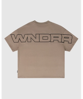 Heavy Silk Durable Construction WNDRR Patron Heavy Weight Tee (Taupe)