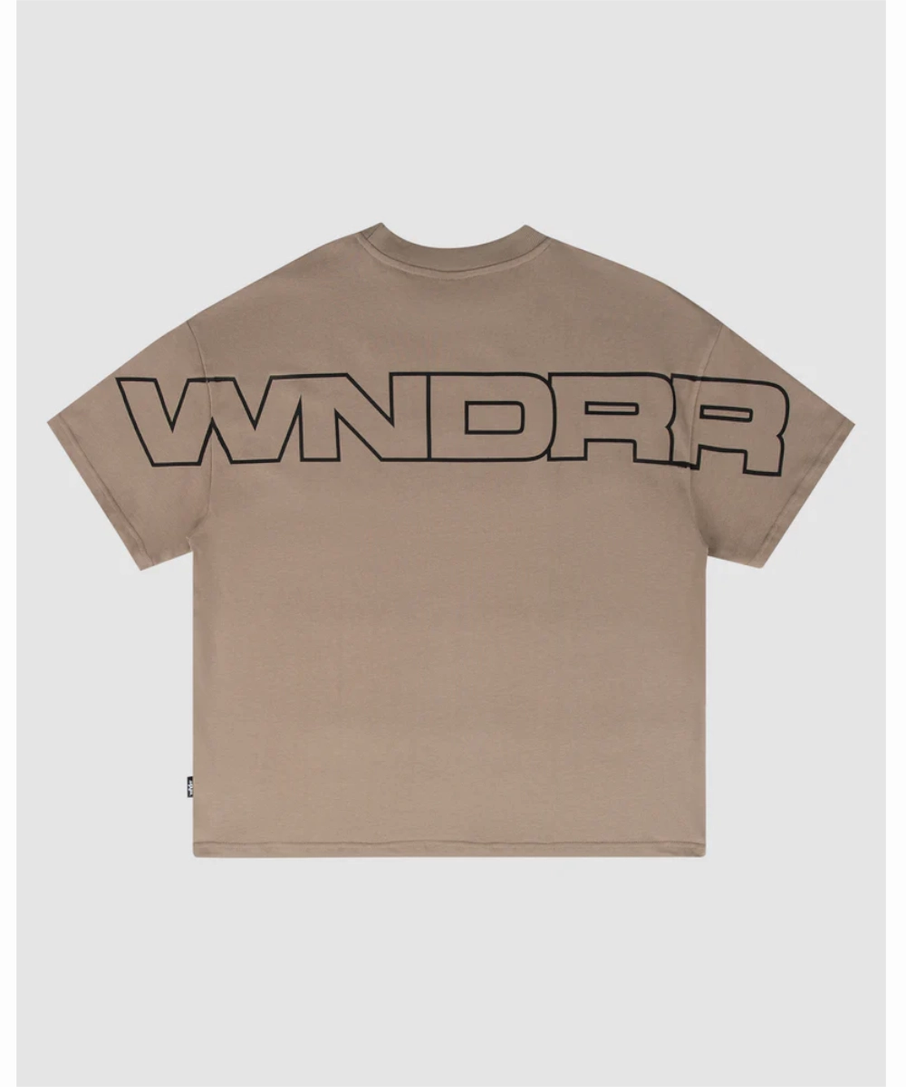 Heavy Silk Durable Construction WNDRR Patron Heavy Weight Tee (Taupe)