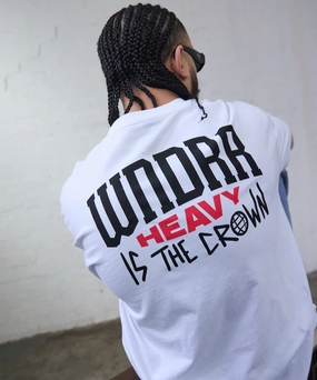 Wndrr Pledge Box Fit Tee (White) WeightlessLayeringPiece