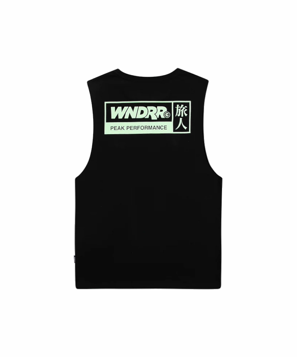WNDRR Shodo Muscle Top (Black) Island Vibe