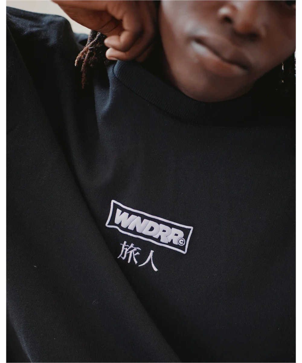 WNDRR Shodo Weight Tee (Black) Boss Vibe
