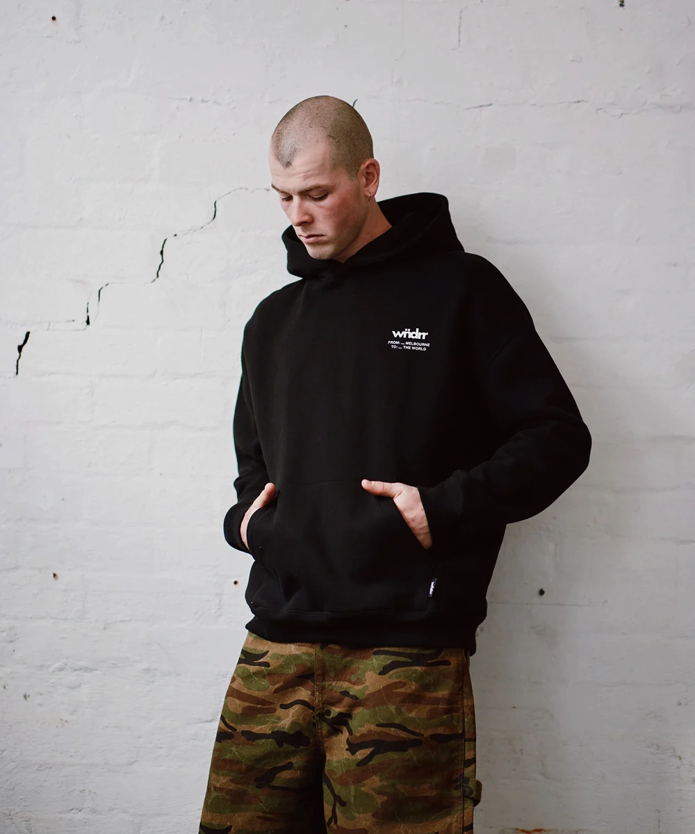 WNDRR The World Hood Sweat (Black) FastDrying Inner Layer Festival Air