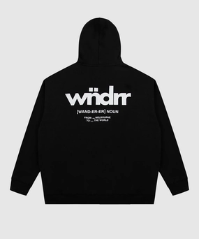 WNDRR The World Hood Sweat (Black) Event Vibe Dynamic Glow