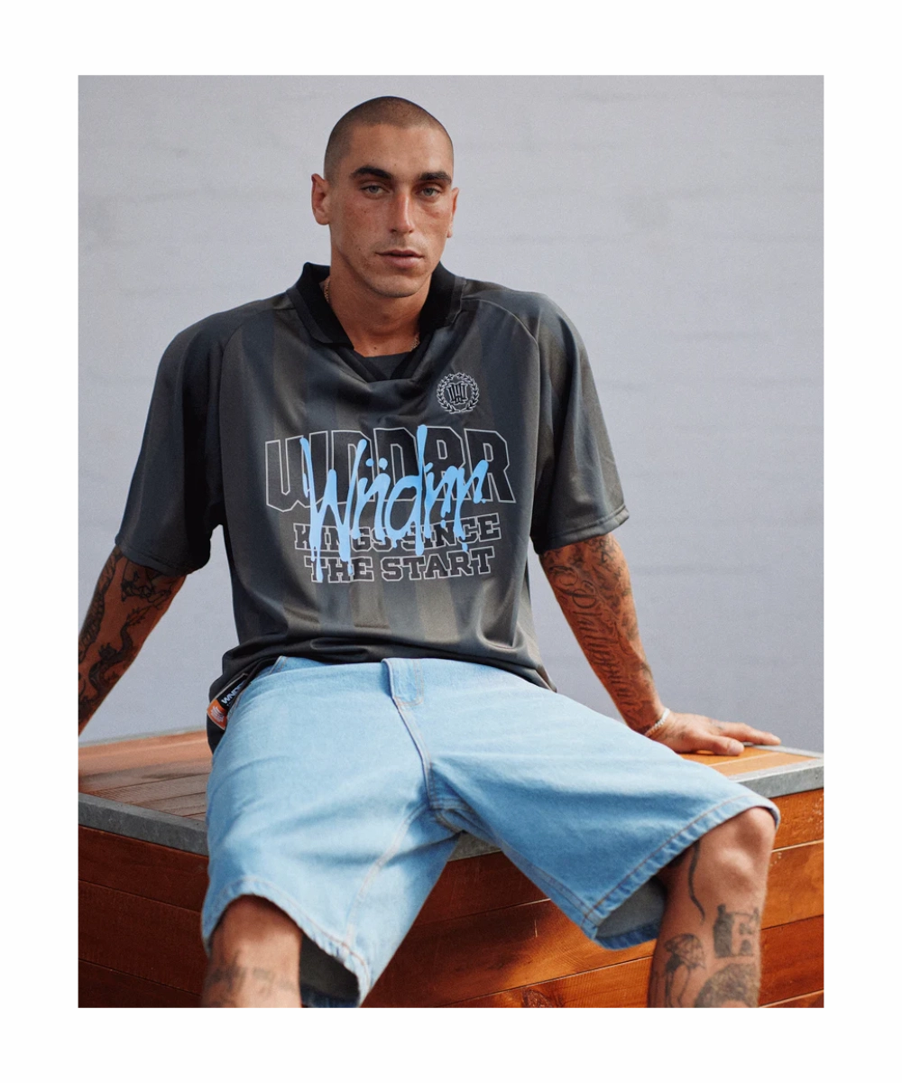 WNDRR Top Tier Football Jersey (Grey) SmoothZipper