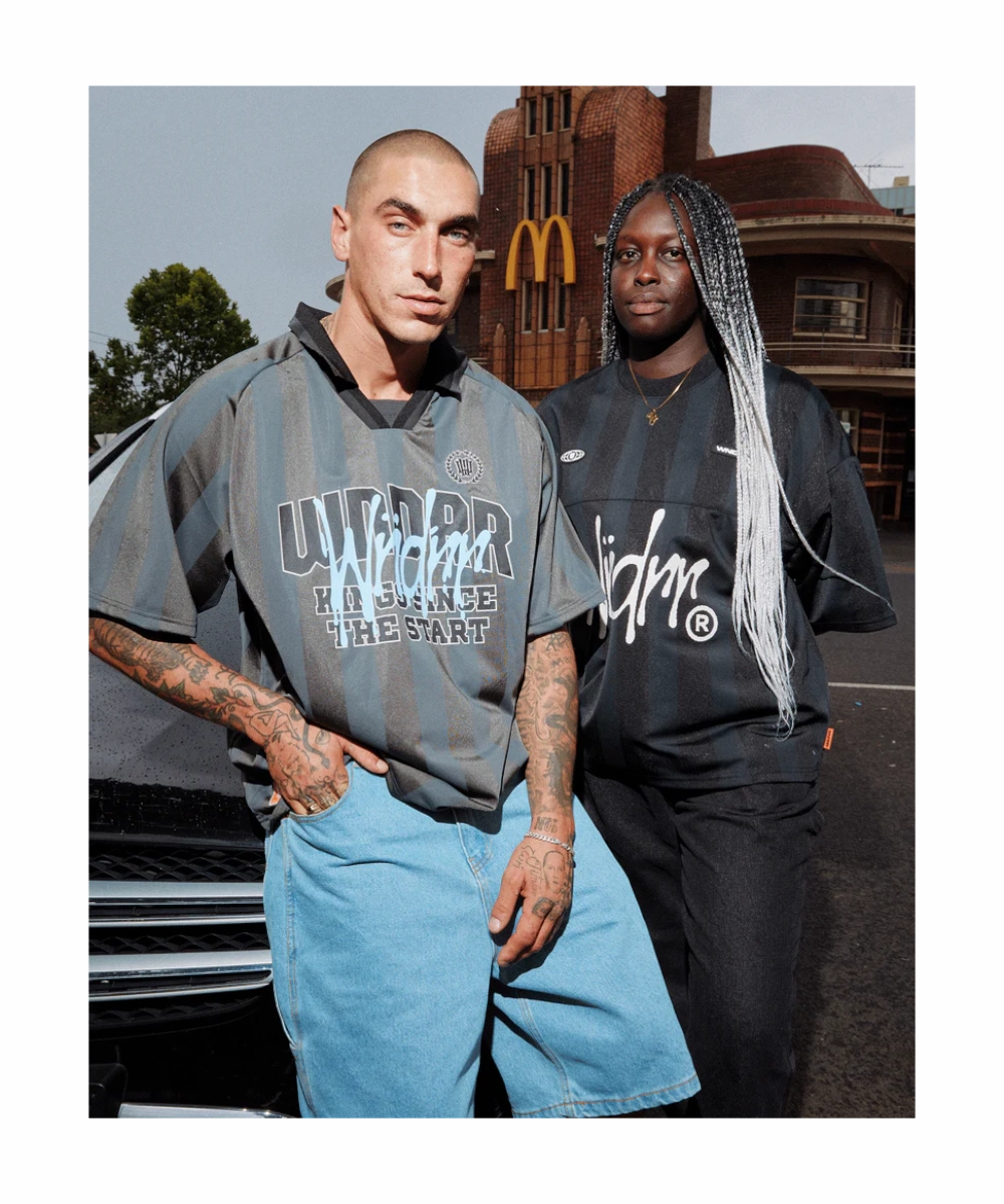 Beach Ease WNDRR Top Tier Football Jersey (Grey)