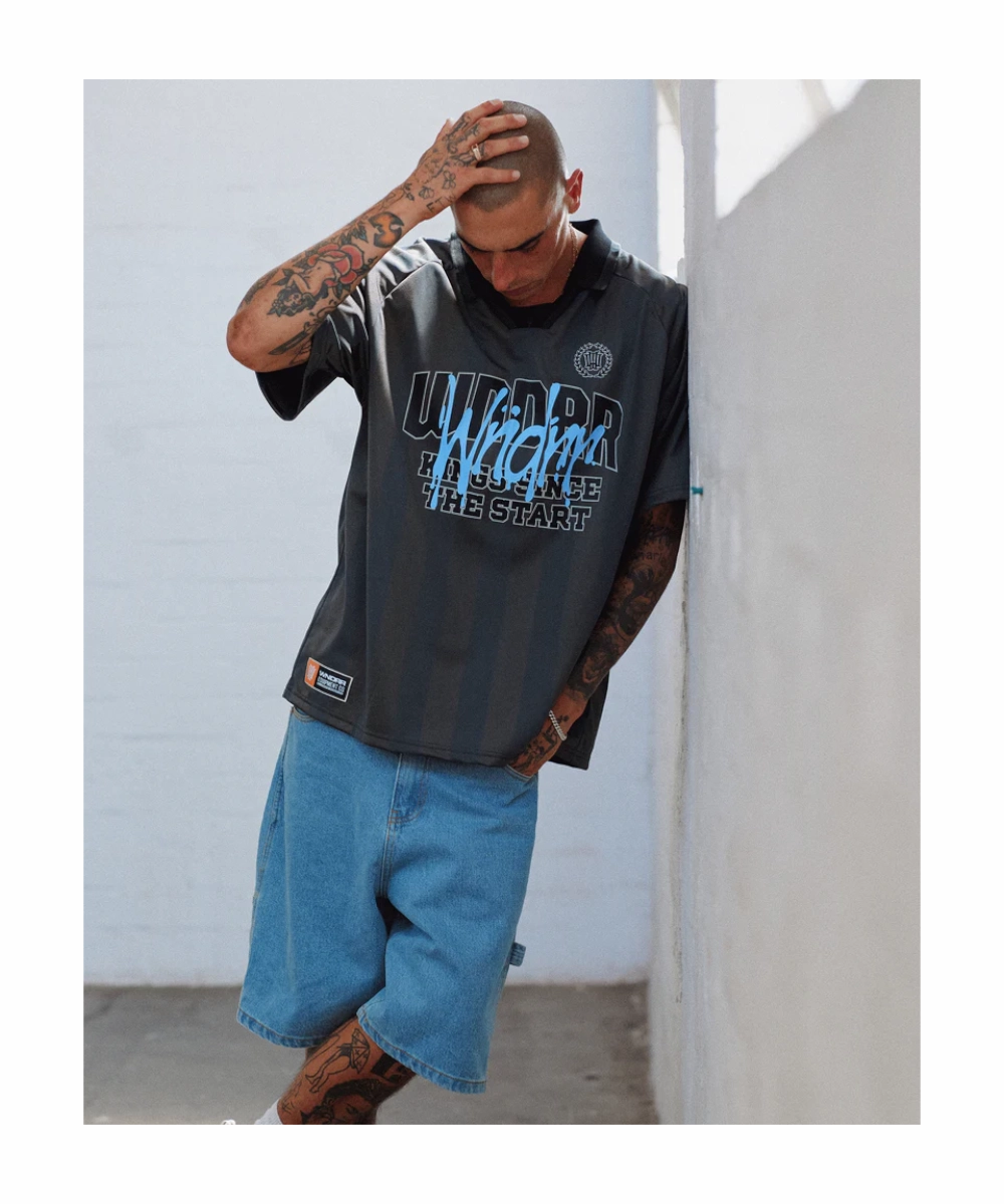 WNDRR Top Tier Football Jersey (Grey) EcoConscious Production