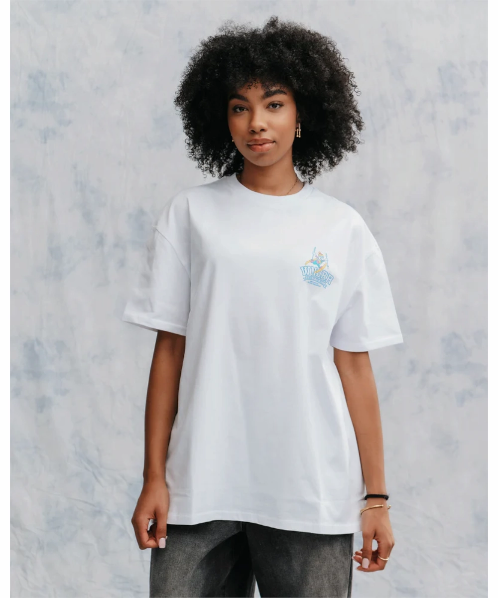 WNDRR Winter Sports Box Fit Tee (White) Elite Core OekoTexCertified