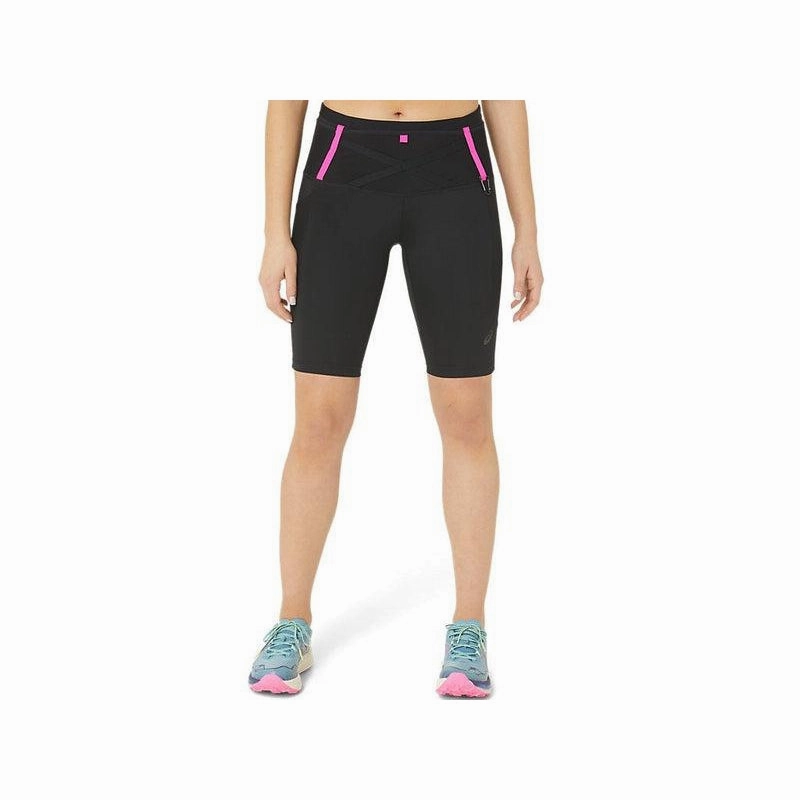 Relaxed Design Ventilated Back Panels Woman's Fujitrail Sprinter - PERM BLACK/PINK GLOW