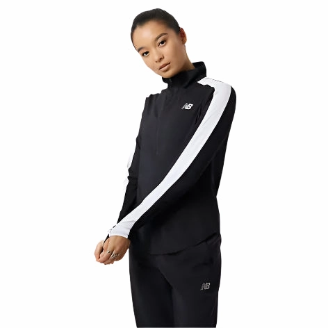 Women's Accelerate Half Zip - Black AbrasionResistantEdging